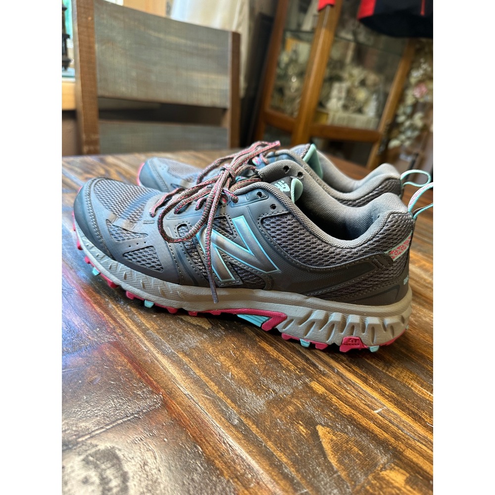 New Balance 412 v3 Tech Ride Trail Running Shoes Grey Pink Teal Womens 9.5 or M8 - Picture 7 of 14